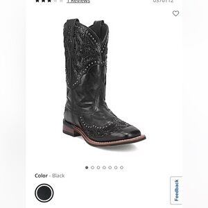 Laredo Black Embellished Heeled Boots